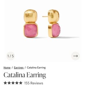 Julie Vos Gold and Pink Gemstone Earrings